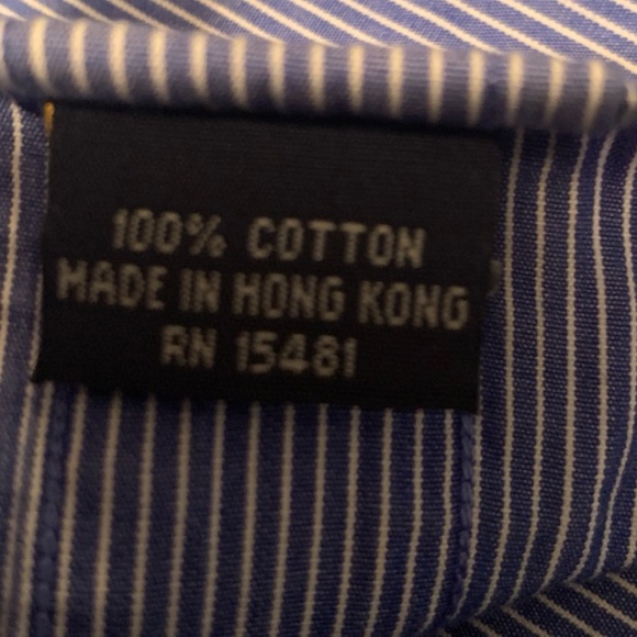 Tommy Hilfiger Lifetime Collar 100’s Two Ply Button Up Shirt - Picture 10 of 10